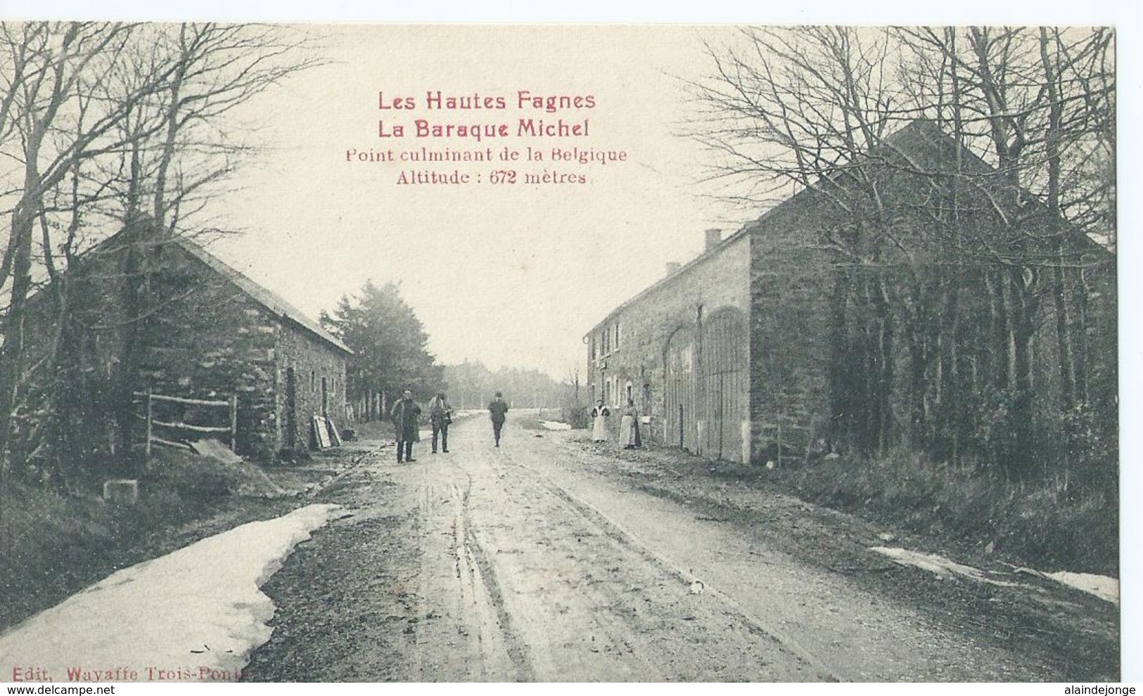 Les Hautes Fagnes - La Baraque Michel - Point Culminant De La Belgique - Edit. Wayaffe Trois-Pont - 1909 - Jalhay