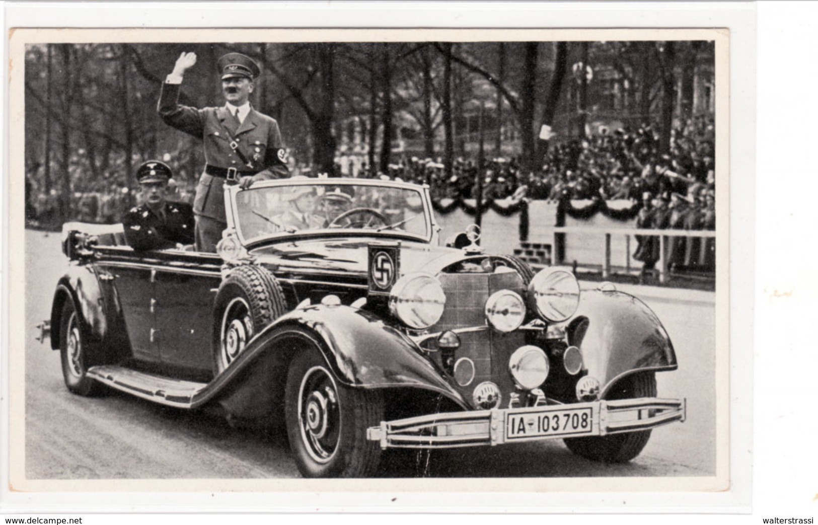 Propaganda Karte, " Der Führer Im Auto  " - Weltkrieg 1939-45