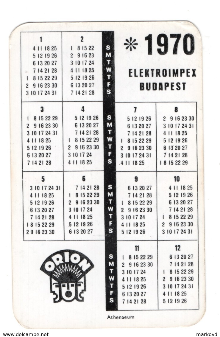 389 TV Advt Hungary 1970 Elektroimpex Budapest - Petit Format : 1961-70