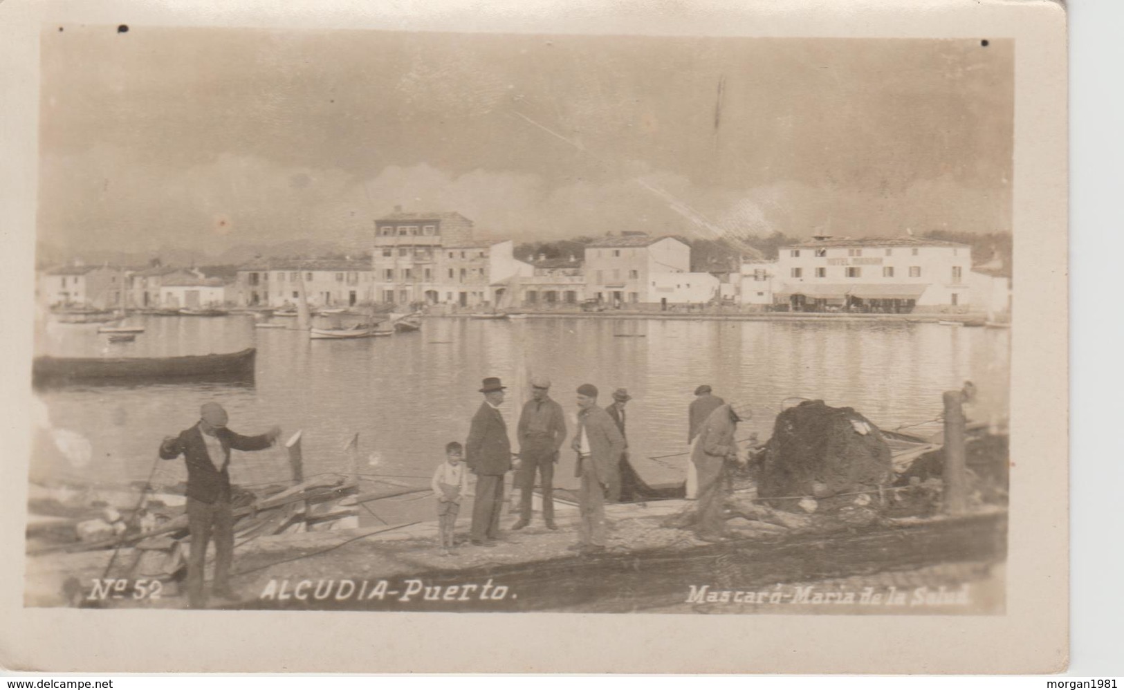 CARTE PHOTO    ALCUDIA PUERTO               PHOTO. MASCARO  MARIA DE LA SALUD - Mallorca