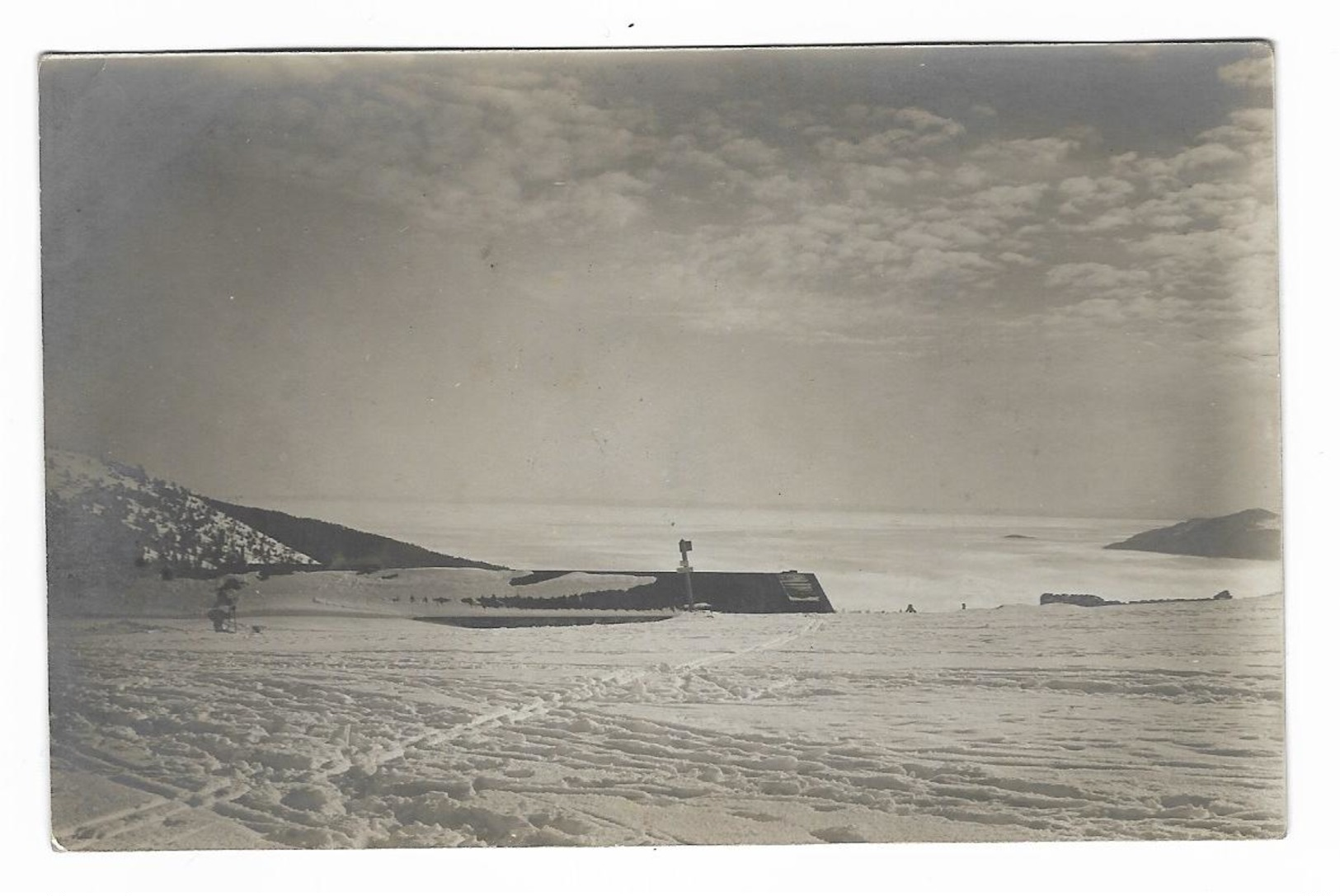 Cartephoto MARKSTEIN - Toit De Ferme - Mer De Brouillard 22/1/1922 Concours De Ski - Guebwiller