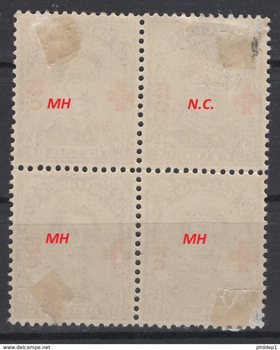 Belgique. 1918. COB N° 154 X 4  * (mais J'en Compte Seulement 3 Le 4 Est NC). Cote 2018 : 24 € - 1918 Croix-Rouge