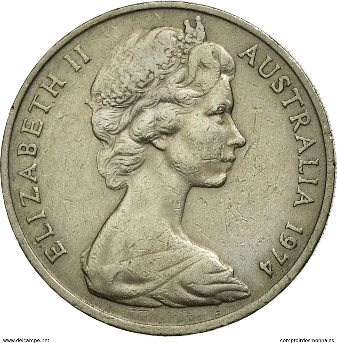 Monnaie, Australie, Elizabeth II, 20 Cents, 1974, TB+, Copper-nickel, KM:66 - 20 Cents