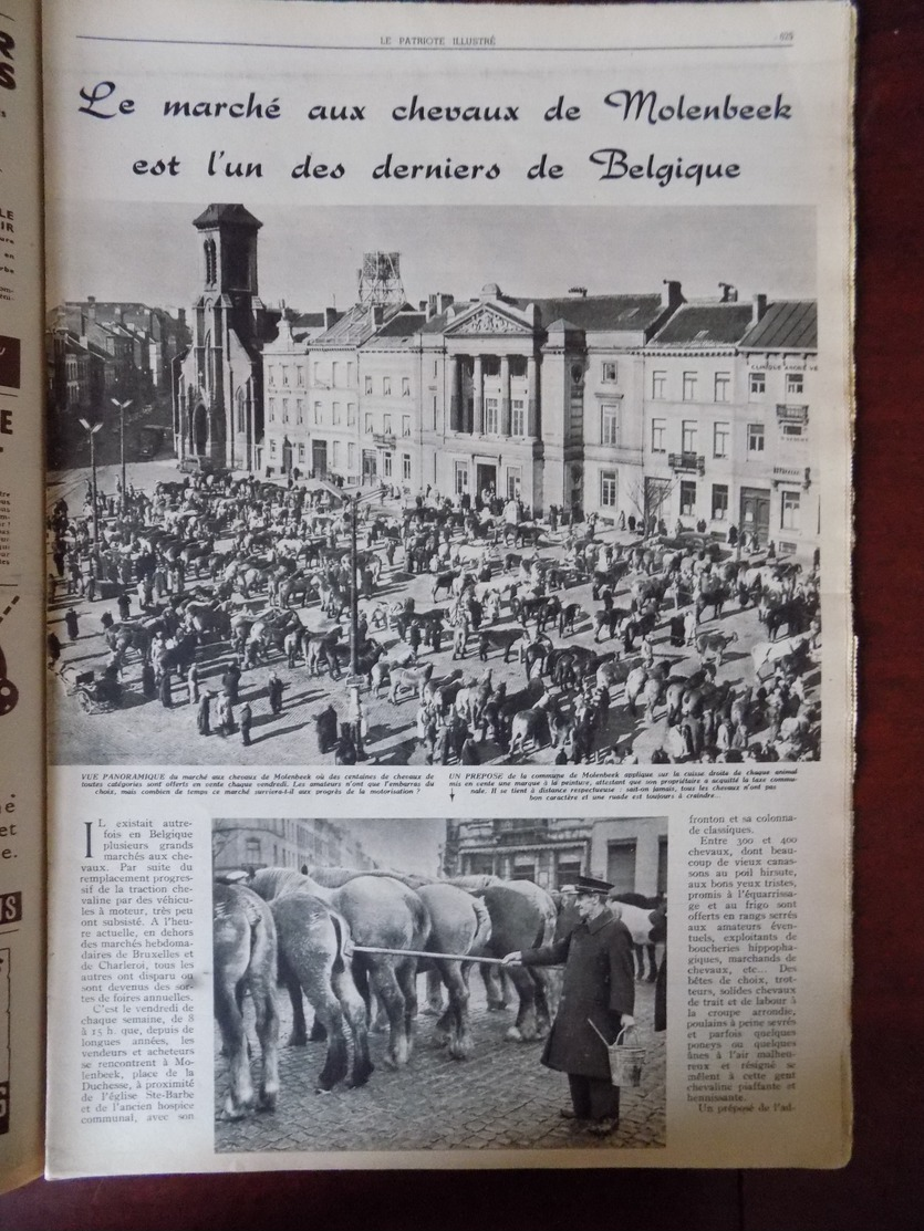 Le Patriote Illustré N° 21 Le Marché Aux Chevaux De Molenbeek - îles Blanches De La Grèce - Danemark Voitures D'occasion - General Issues