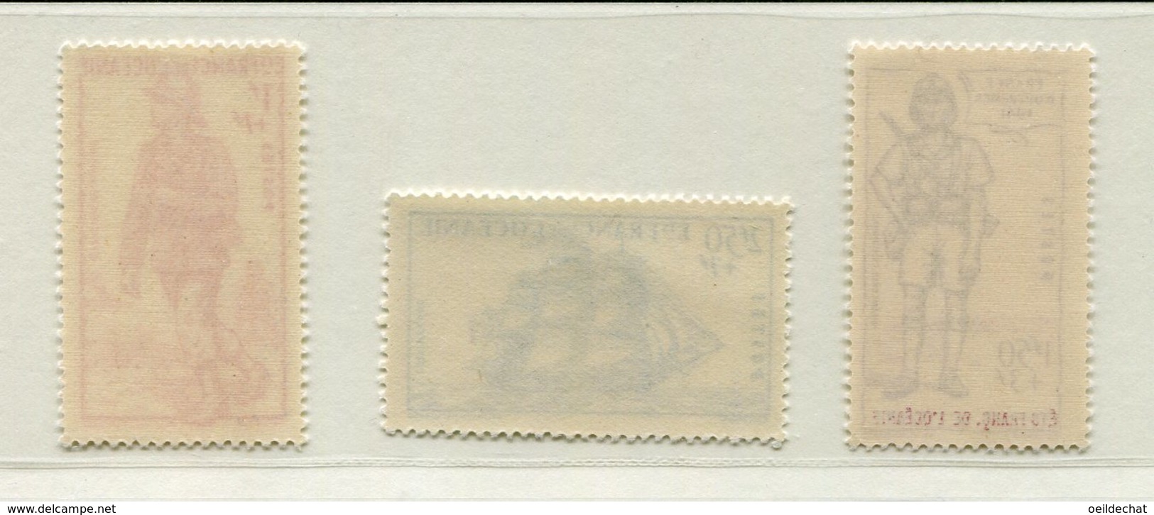 10347  OCEANIE  N°135/7 **  Défense De L'Empire  1941  TB/TTB - Unused Stamps