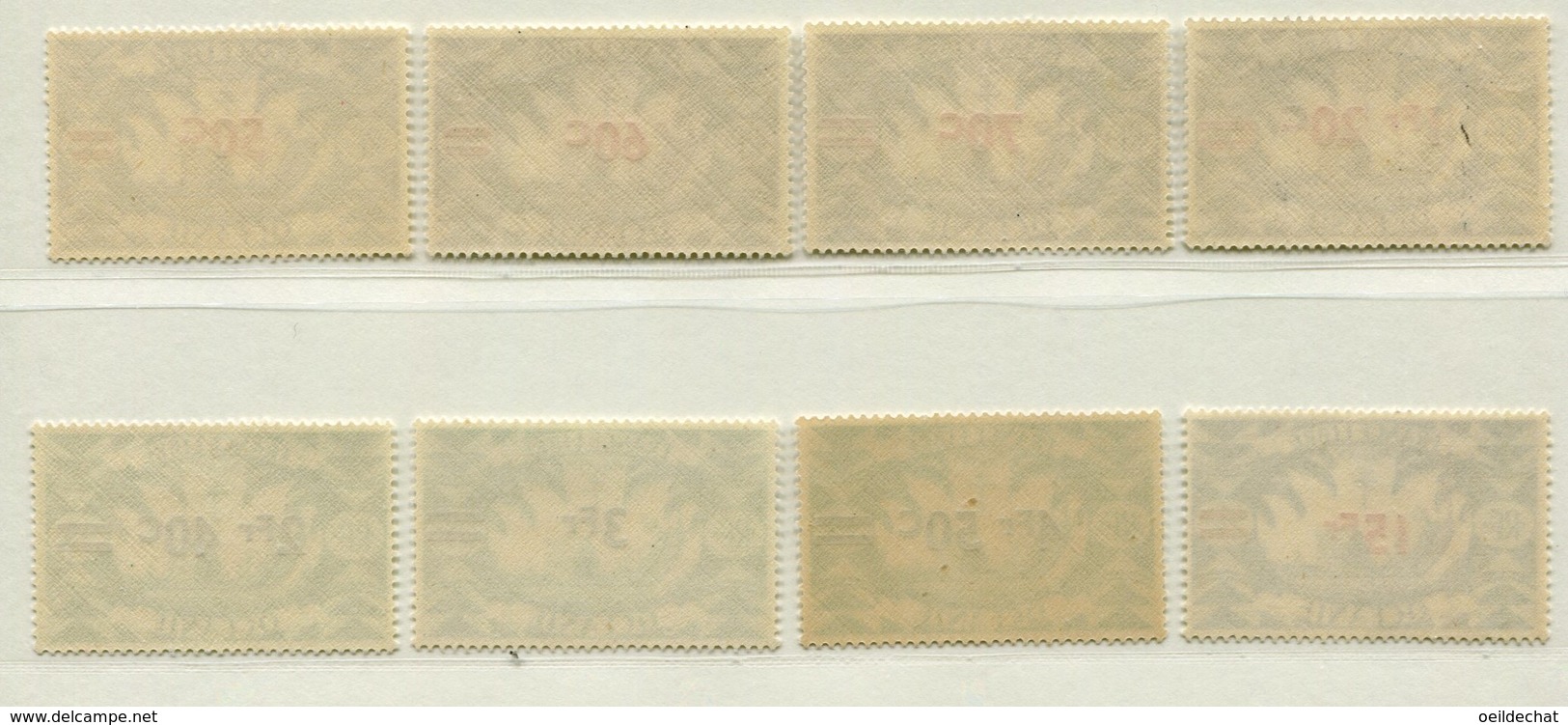 10354 OCEANIE  N°172/9 **  Timbres De 1942 Avec Nouvelle Valeurs En Surcharge    1945   TB/TTB - Ungebraucht