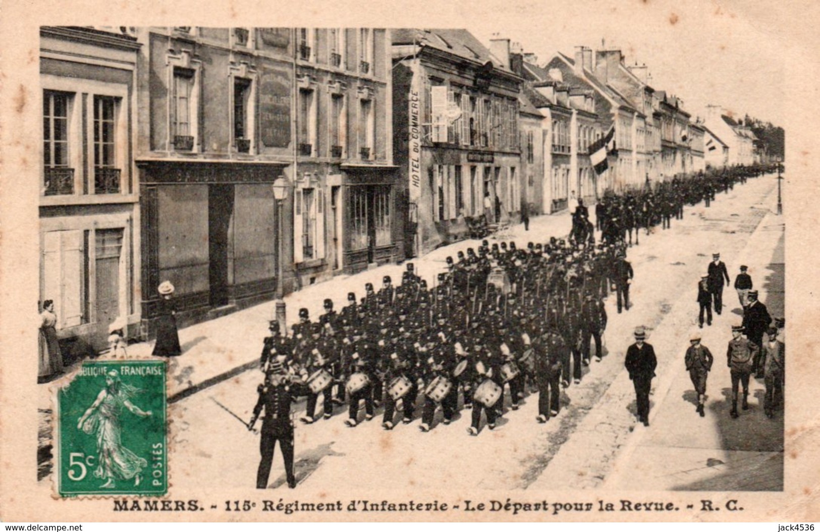 Carte Postale Ancienne - 115 Ième Rég. D' Inf. - MAMERS - Régiments