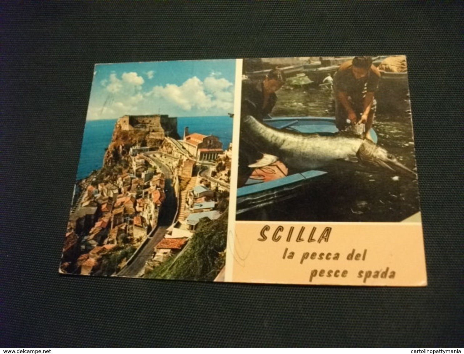 PESCA PESCATORI DEL PESCE SPADA SCILLA VEDUTE COSTA VIOLA CALABRIA PIEGHE - Pesca