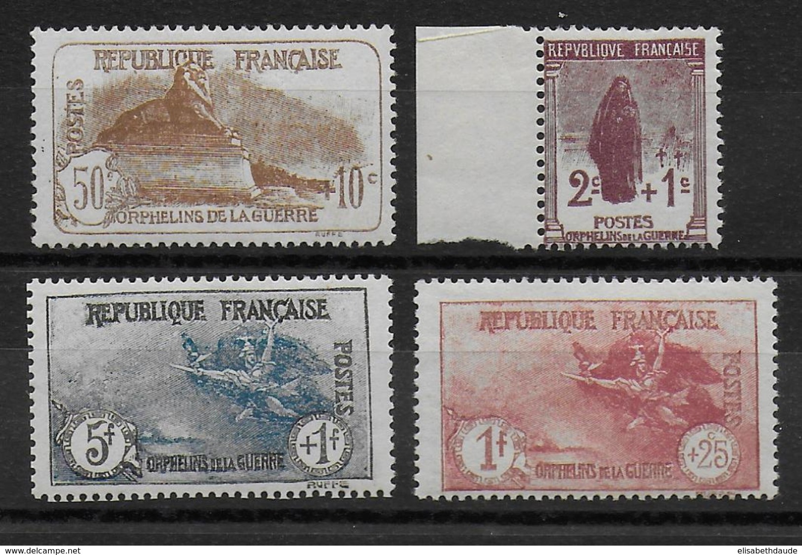 1926 - YVERT N° 229/232 ** MNH LUXE - COTE = 590 EUR. -  ORPHELINS - Unused Stamps