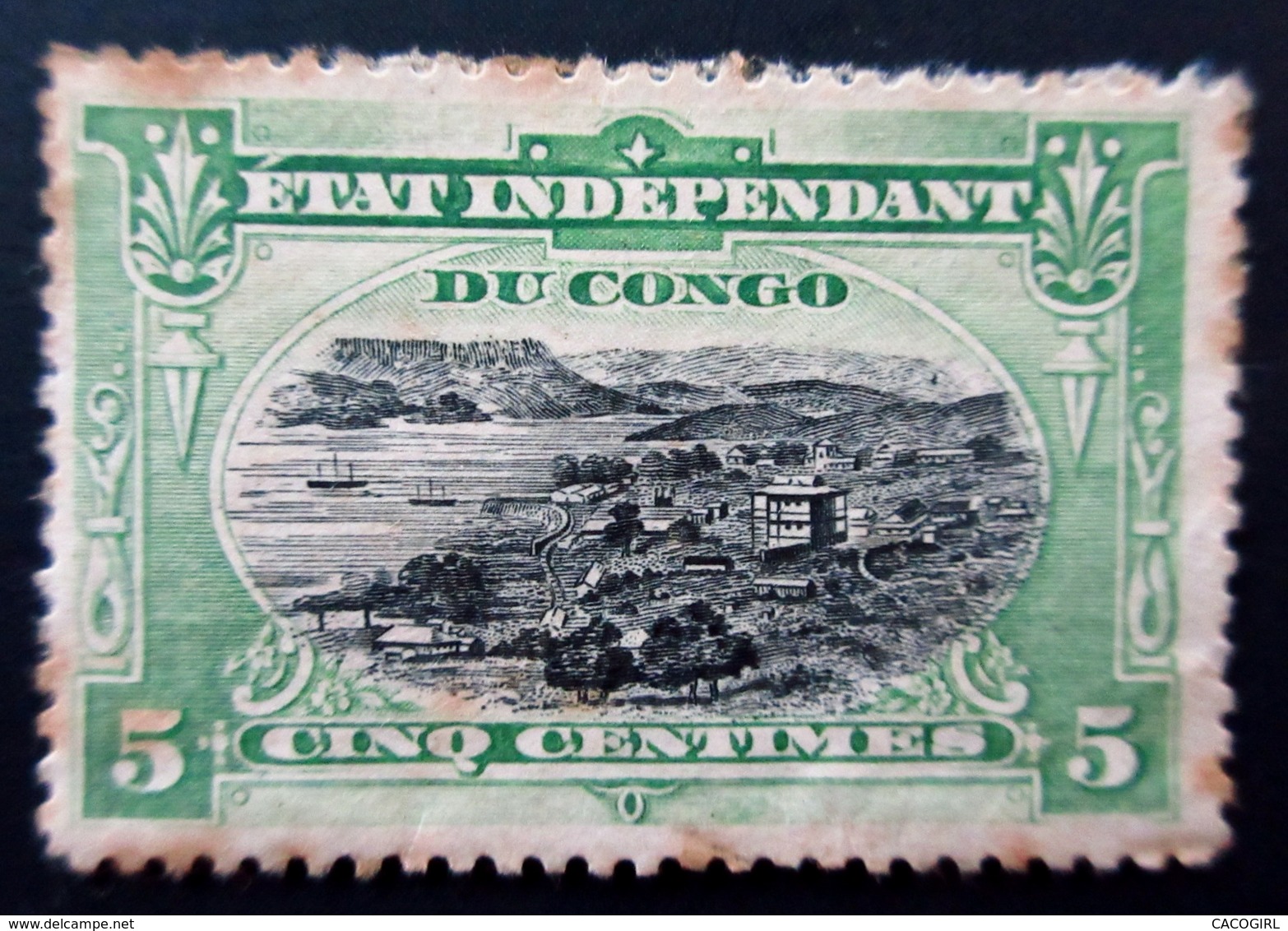 1900 Etat Indépendant Du Congo Yt 16 - Bel 16 . Port Of Matadi . Traces Et Trace Charnière - 1884-1894