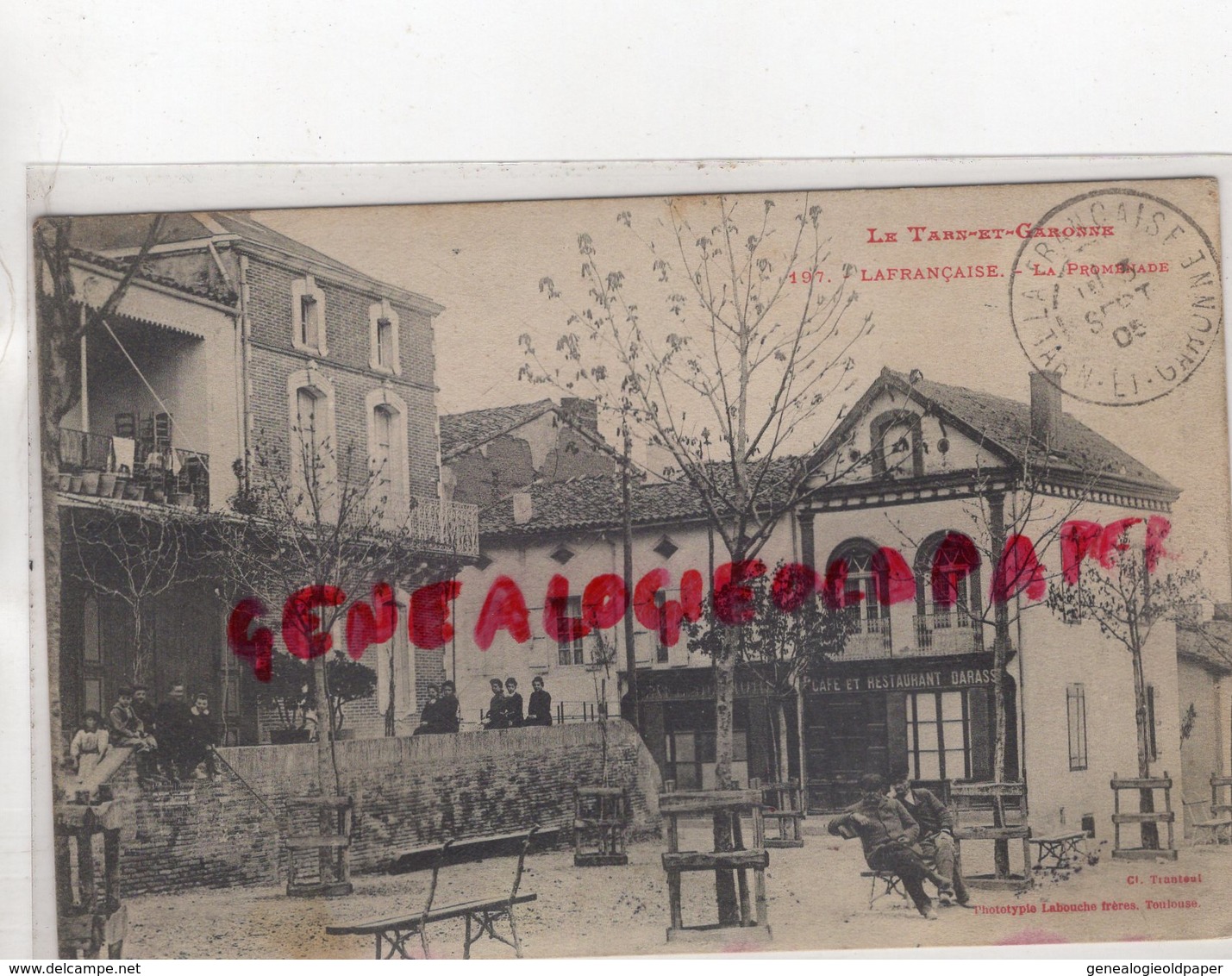 82- LAFRANCAISE - LA PROMENADE - CAFE RESTAURANT DARASSE - Lafrancaise