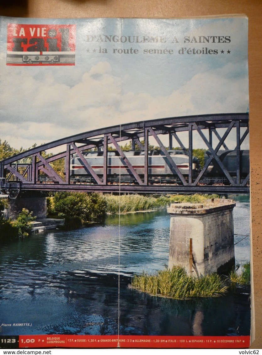 Vie Du Rail 1123 1967 St Amour St Jean De Losne Beillant Cognac Angouleme Saintes Chaniers Jarnac Rochefort Herimoncourt - Trains