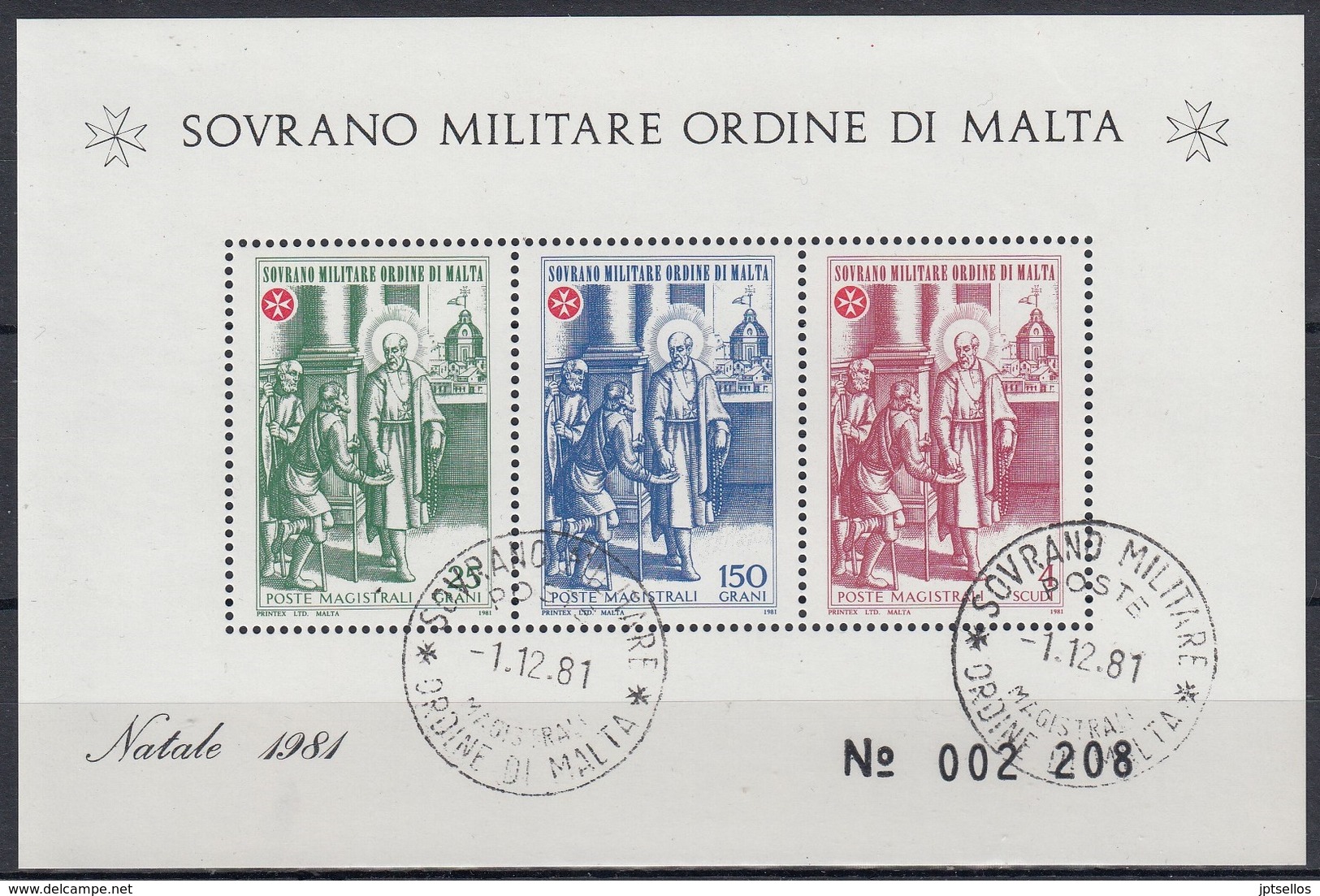 ORDEN DE MALTA 1981 Nº F202 USADO - Malta (la Orden De)