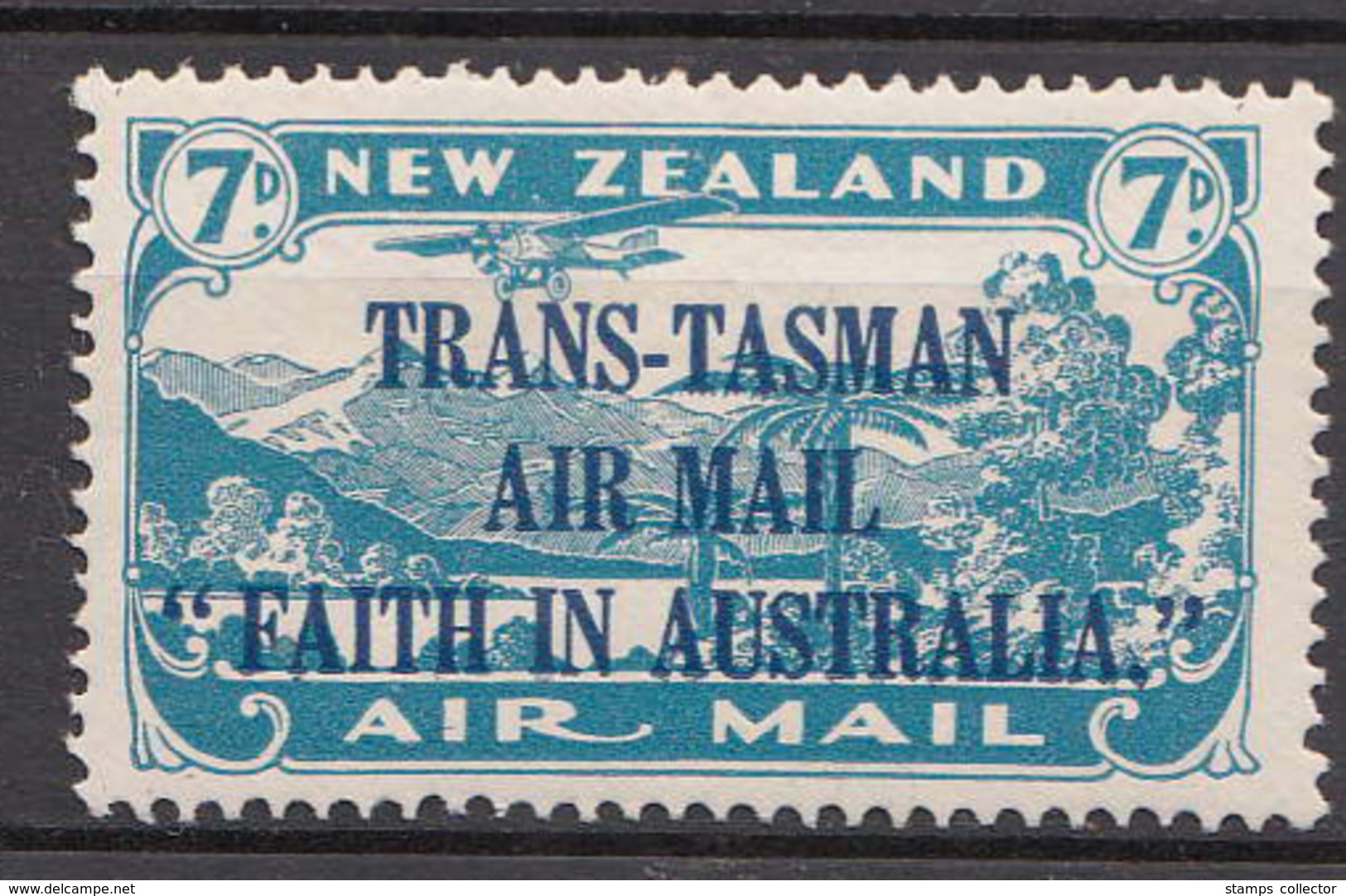 New Zealand. 1934. Nr. C5. TRANS-TASMAN Air Mail, Perfect MNH - Corréo Aéreo