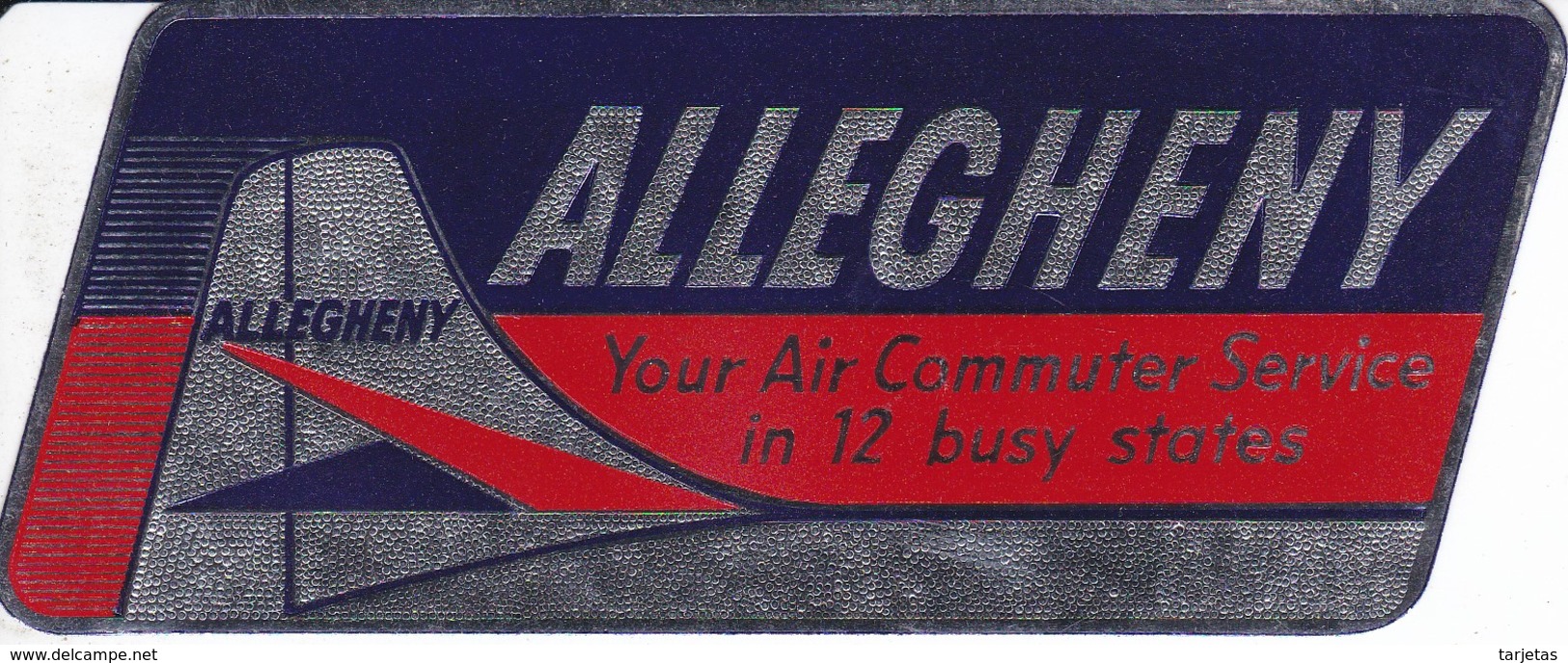 ANTIGUA ETIQUETA DE LA COMPAÑIA AEREA ALLEGHENY (AVION-PLANE) - Aufklebschilder Und Gepäckbeschriftung