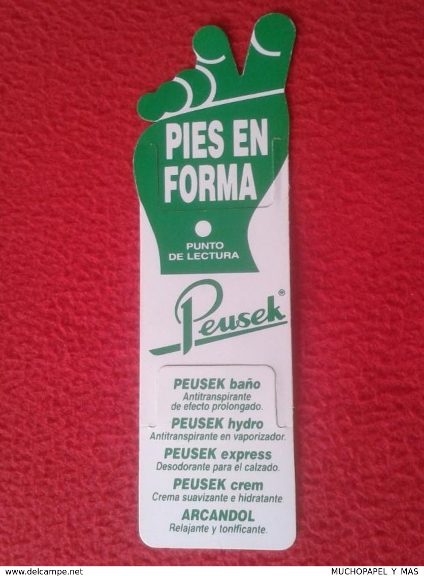 SPAIN MARCAPÁGINAS BOOK MARK BOOKMARK DISPLAY PUBLICITARIO O SIMIL ANUNCIO PEUSEK HIGIENE CUIDADO DE PIES ADVERTISING - Marcapáginas