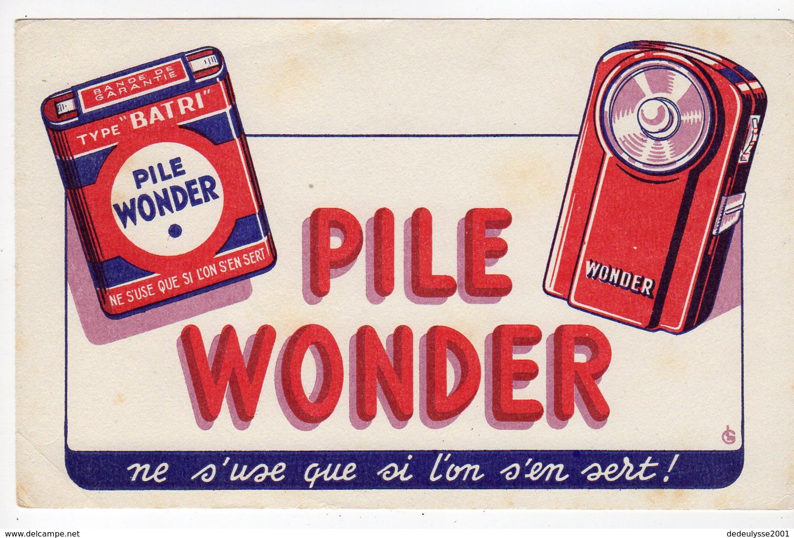 Dec18     83494    Buvard    Plie Wonder - Baterías