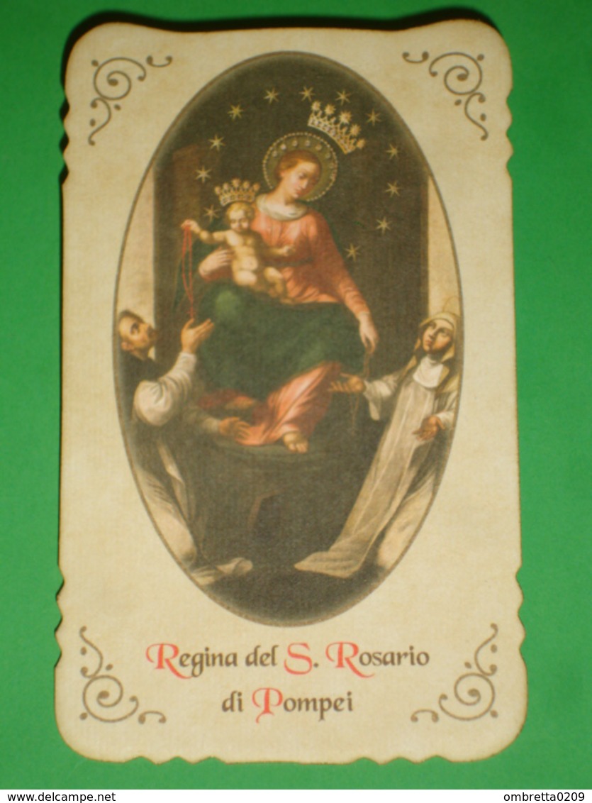 Serie IM37 - MADONNA Di POMPEI Santino Edizione Santuario - Images Religieuses