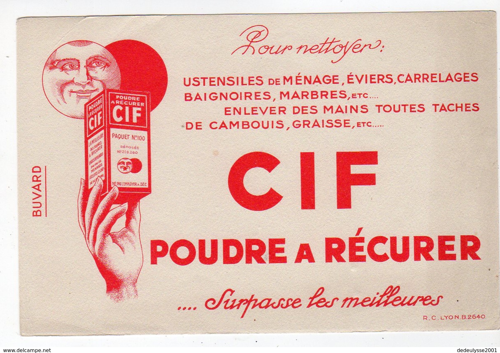 Dec18     83489    Buvard     CIF - Produits Ménagers