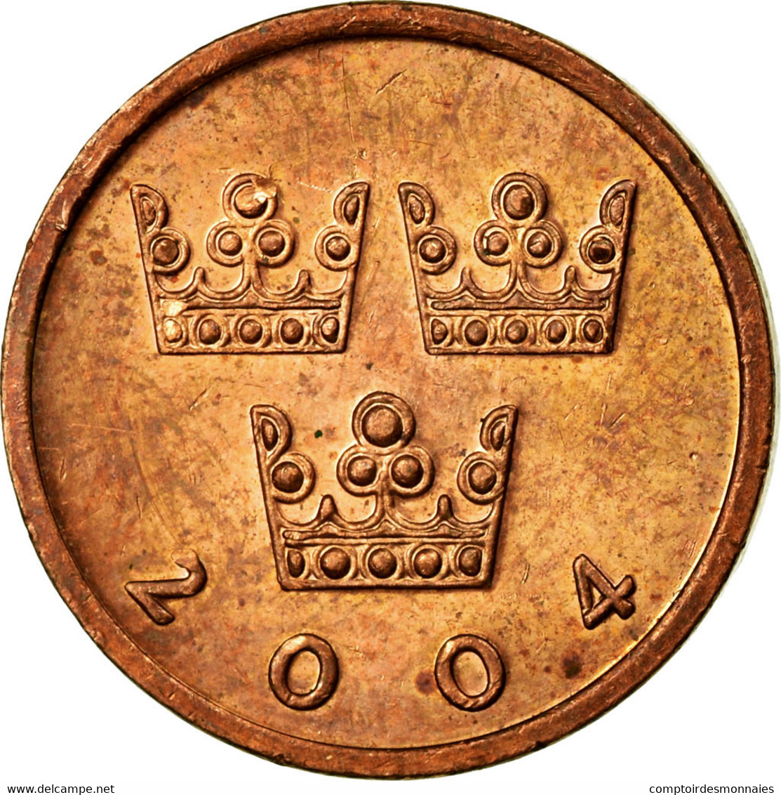Monnaie, Suède, Carl XVI Gustaf, 50 Öre, 2004, TTB, Bronze, KM:878 - Suède