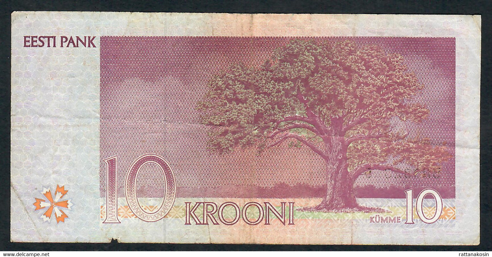 ESTONIA P77  10  KROONI 1994 #BN   VG/ FINE - Estonie