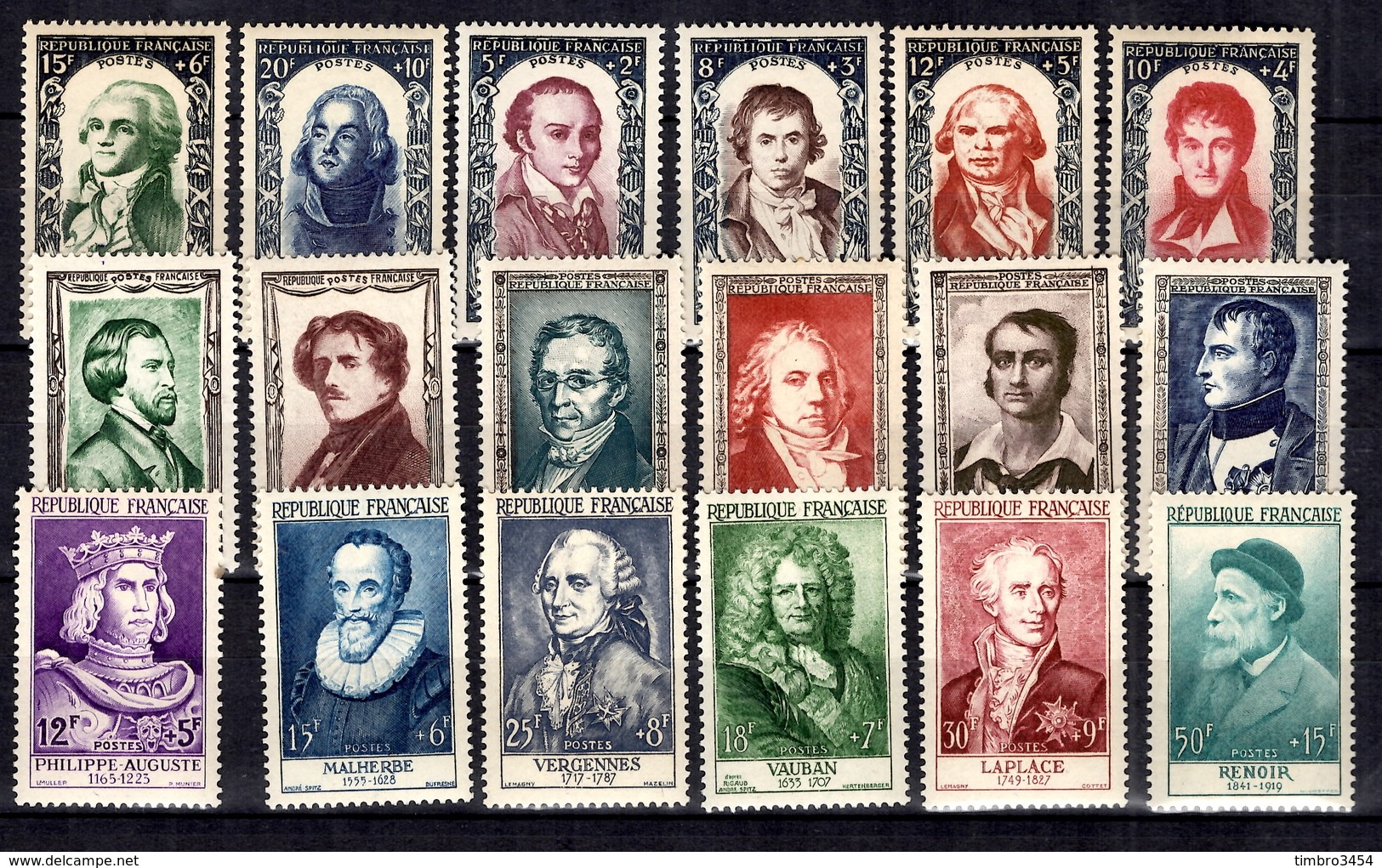 France Grands Hommes 1950, 1951 Et 1955 Neufs ** MNH. TB. A Saisir! - Unused Stamps