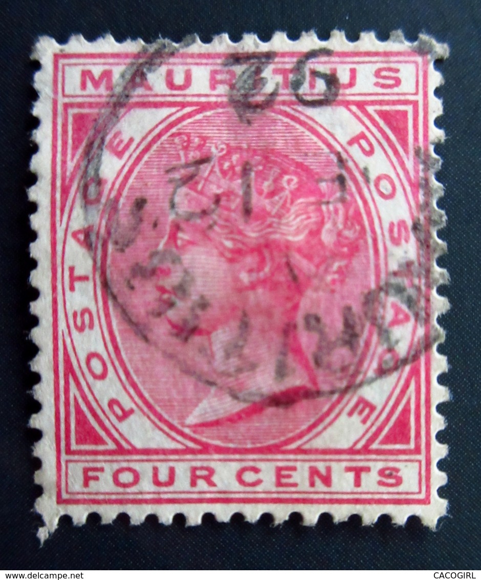 1879 Maurice - Mauritius Yt 57 - Mi 53.   Queen Victoria . Oblitéré - Maurice (...-1967)