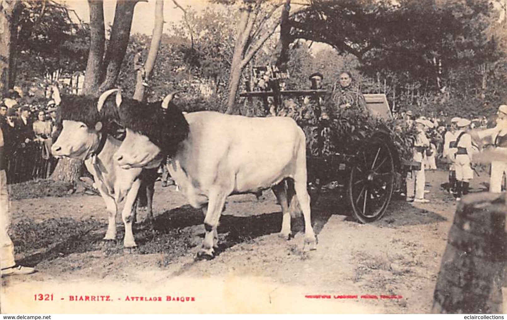 Biarritz    64         Attelage Basque , Lors D'une Fête    (voir Scan) - Biarritz