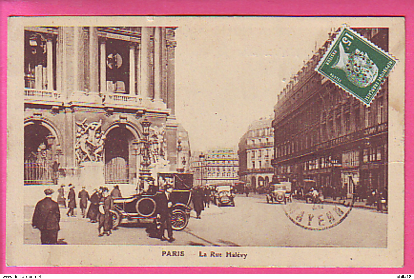 PASTEUR  N°171 PERFORE GL COLLE MAIS  NON OBLITERE SUR CARTE PARIS RUE HALEVY AU DOS INFO SIGNALANT UN ENVOI DE COLIS - Autres & Non Classés