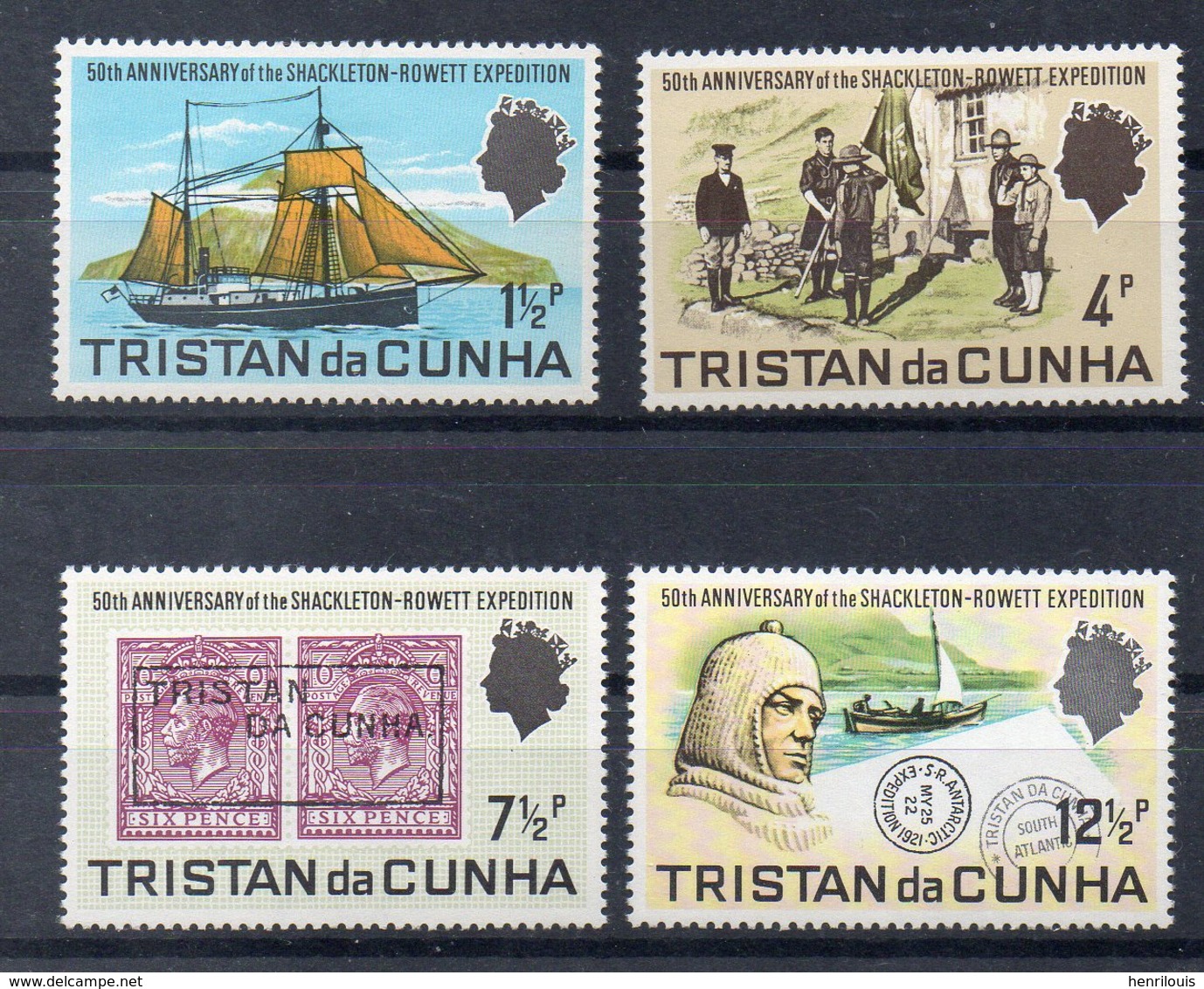 TRISTAN DA CUNHA   Timbres Neufs * De 1971 ( Ref 5892 ) Expédition Shackleton - Tristan Da Cunha