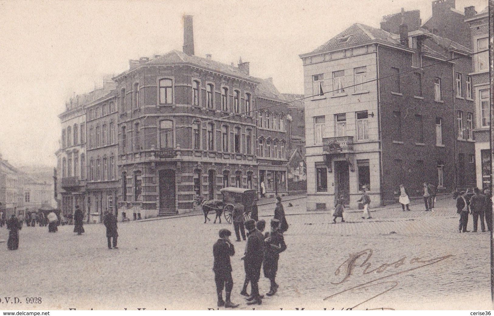 Dison Place Du Marché Circulée En 1903 - Dison