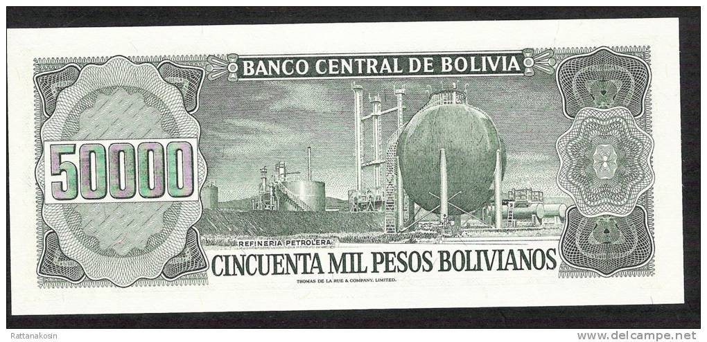 BOLIVIA P170b  50.000 BOLIVIANOS  1984 #A Signature 76    UNC. - Bolivië