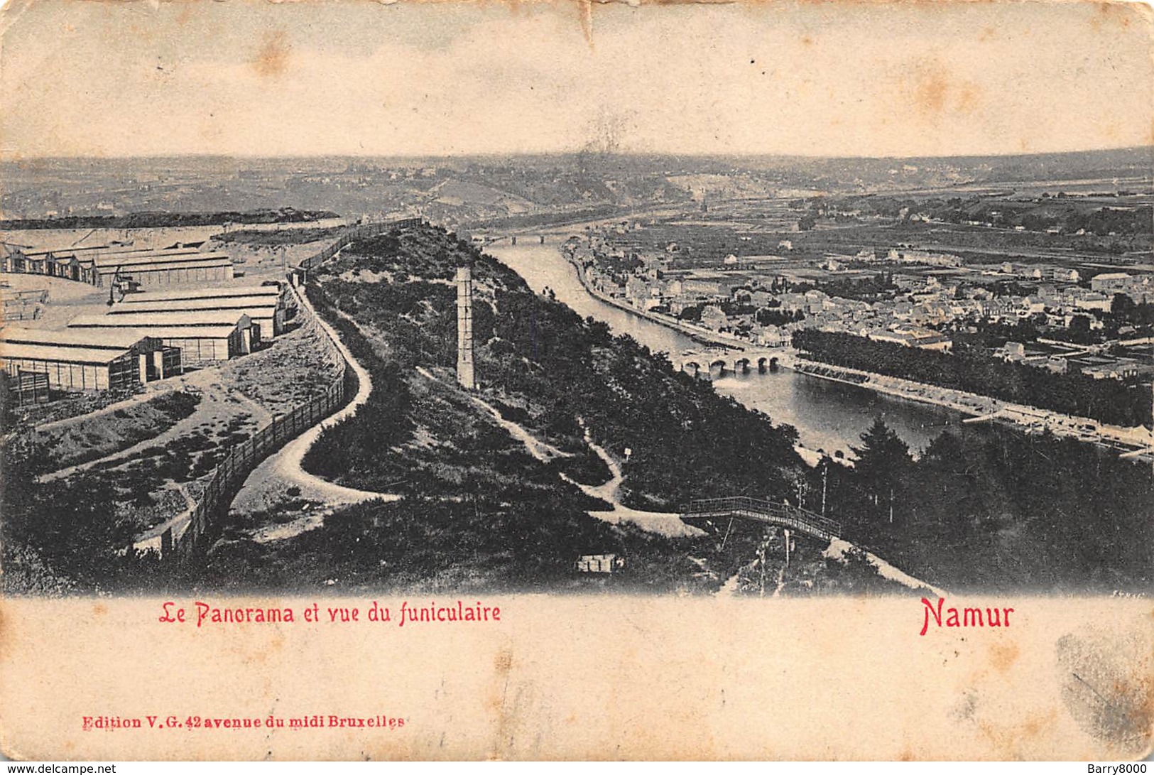 Namur Namen  La Panorama Et Vue Du Funiculaire       X 5347 - Namur