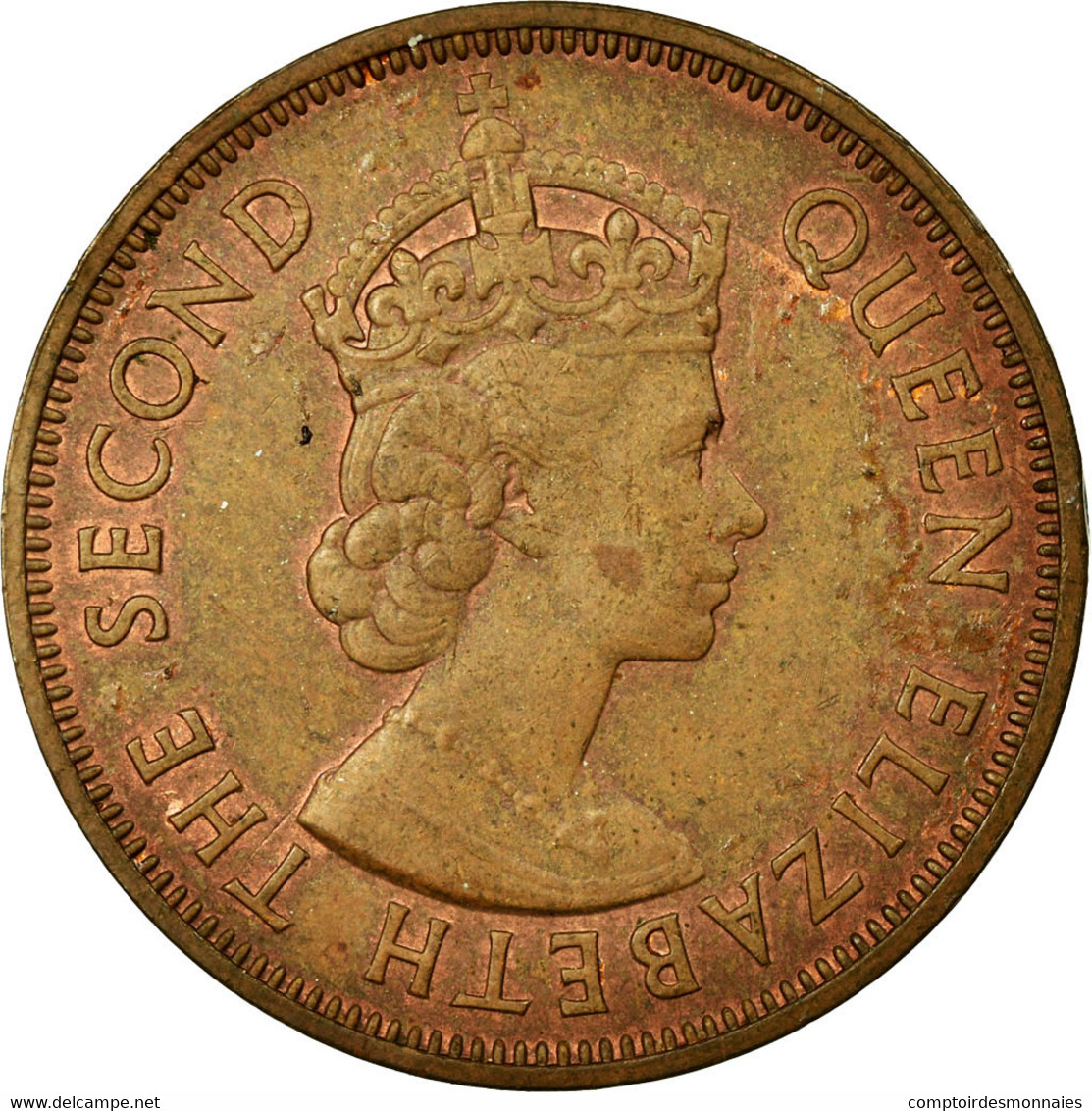 Monnaie, Mauritius, Elizabeth II, 5 Cents, 1970, TTB, Bronze, KM:34 - Mauritius