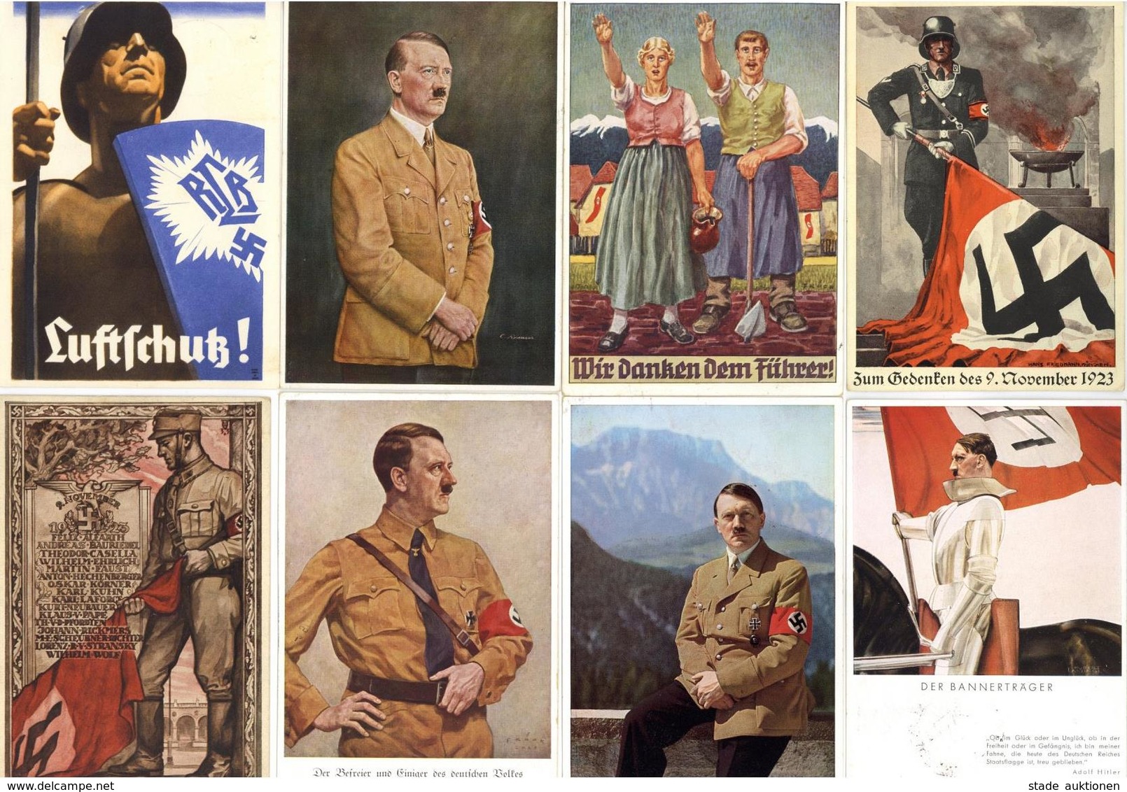 WK II Tolle Partie Von Circa 370 Ansichtskarten, Teils Gute Propaganda, Hitler, Usw., Aus Nachlass, Alles Eine Adresse I - Guerre 1939-45