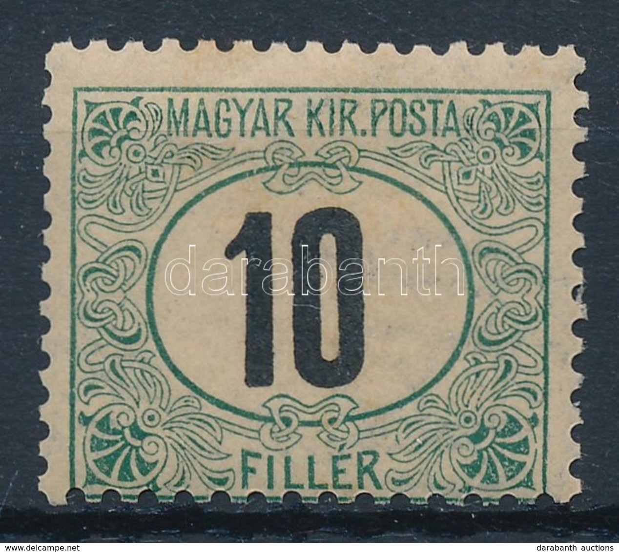 ** 1905 Zöldportó 10f ,,A' (100.000) (enyhe Ráncok / Light Creases) - Sonstige & Ohne Zuordnung