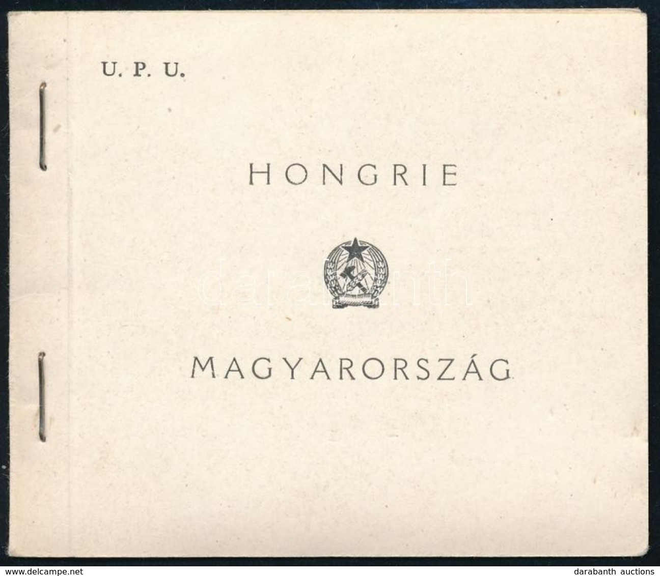 ** 1949 UPU Bélyegfüzet 2 Szélén Vágott (36.000) - Other & Unclassified