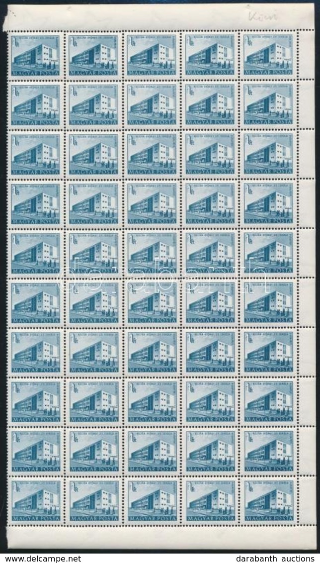 ** 1951/1953 Épületek 1Ft 50-es Félív Kis Képmérettel (12.500) - Other & Unclassified