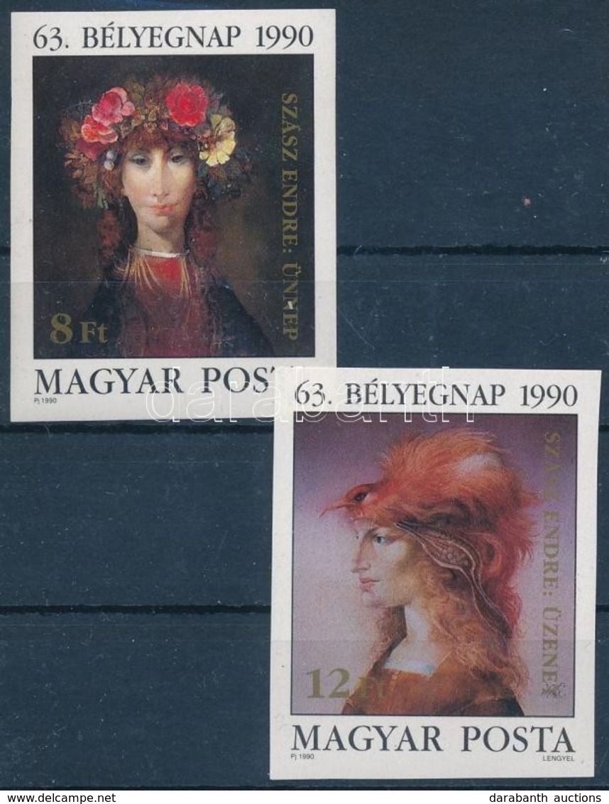 ** 1990 Bélyegnap (63.) - Festmények (XXII.) Vágott Sor (4.500) - Other & Unclassified