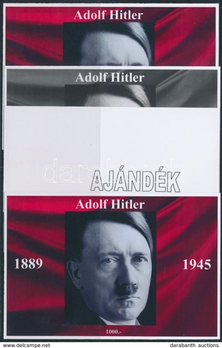 ** 2017 Hitler 4 Db-os Emlékív Garnitúra (28.000) - Andere & Zonder Classificatie