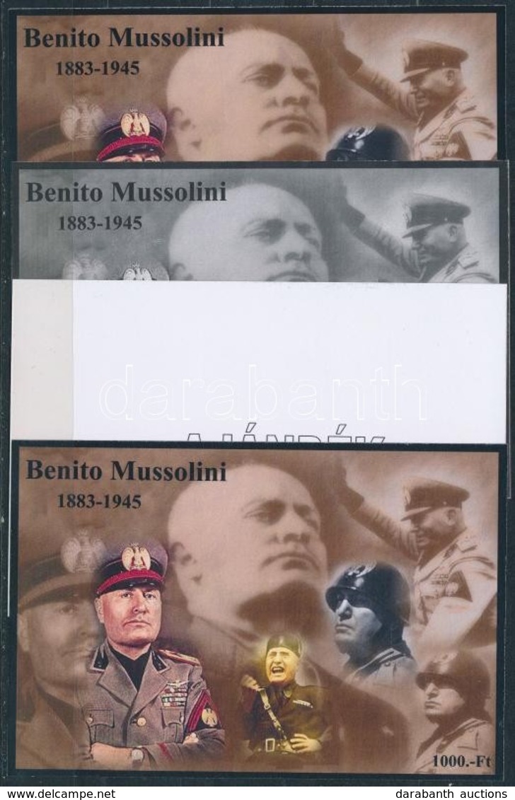 ** 2011 Mussolini 4 Db-os Emlékív Garnitúra (28.000) - Other & Unclassified