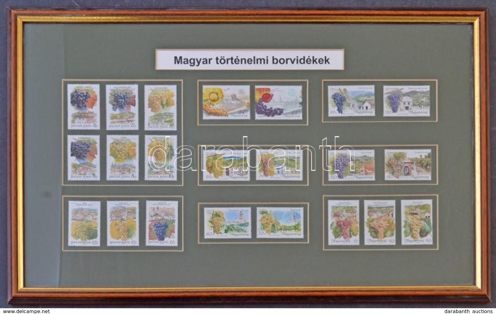 1990-2007 Magyar Történelmi Borvidékek 8 Kiadása  Dekoratív üvegezett Képkeretben - Otros & Sin Clasificación