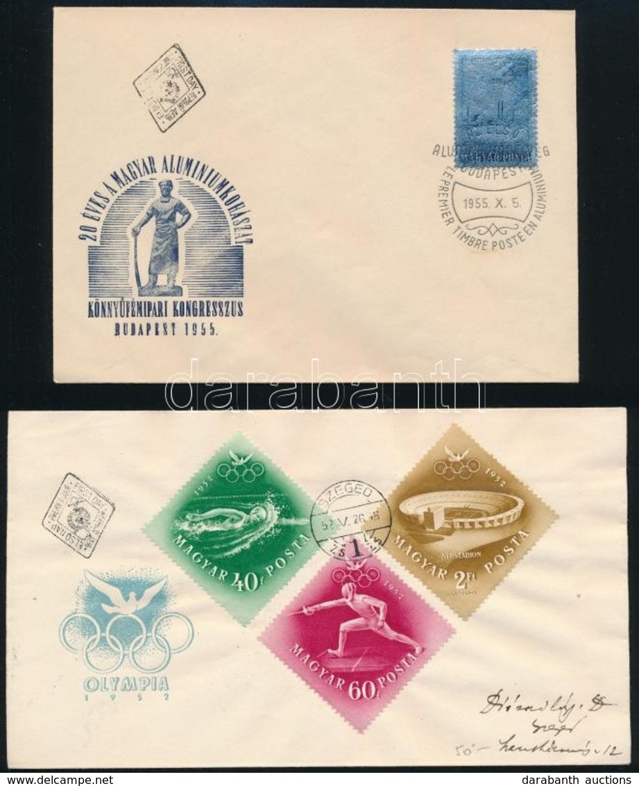 13 FDC Az 50-es évekből - Andere & Zonder Classificatie