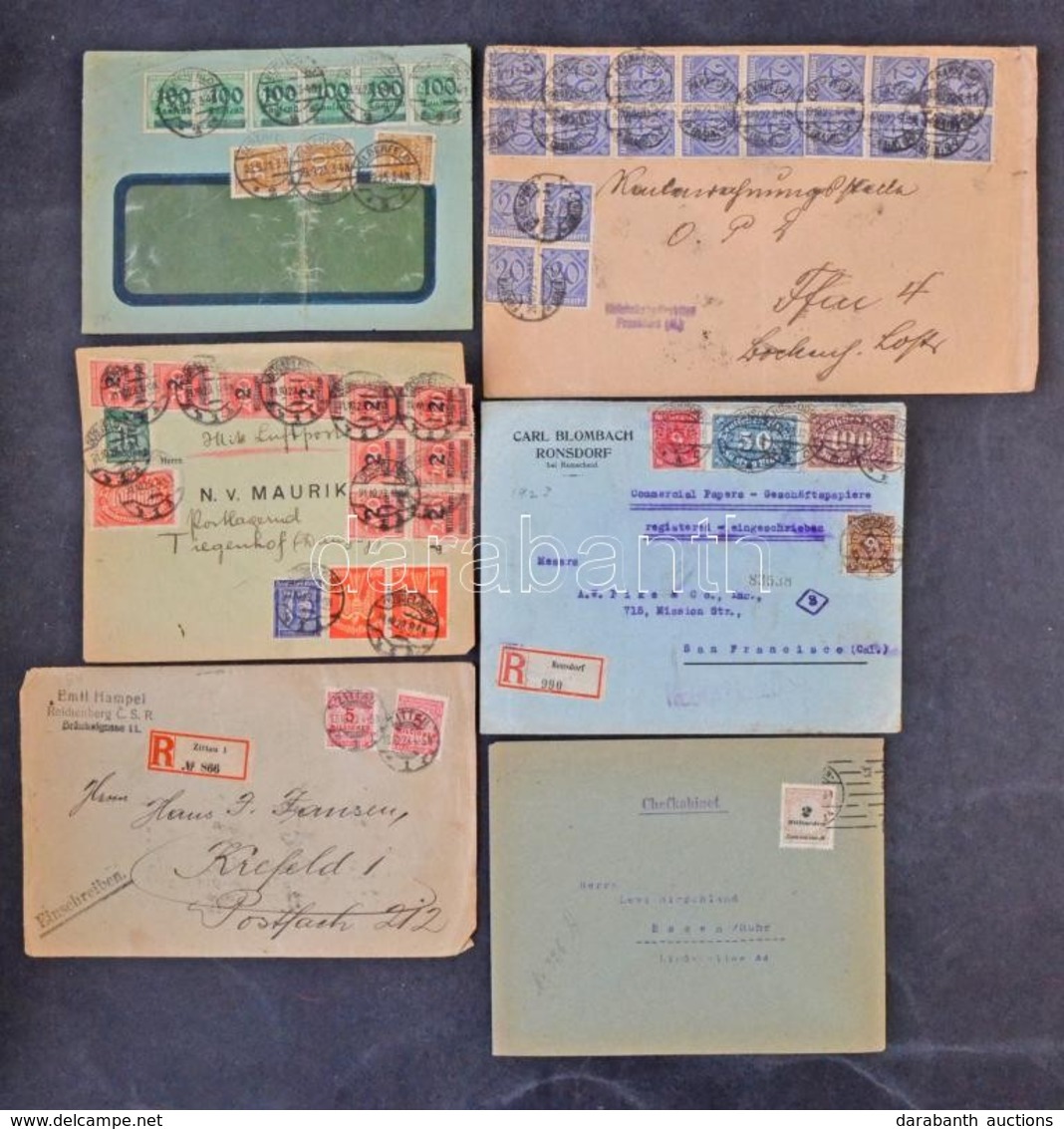 Deutsches Reich 1920-1923 Több Mint 280 Db Inflációs Küldemény: Levelek, Lapok, Csomagszállítók, Több Külföldre Küldve,  - Other & Unclassified