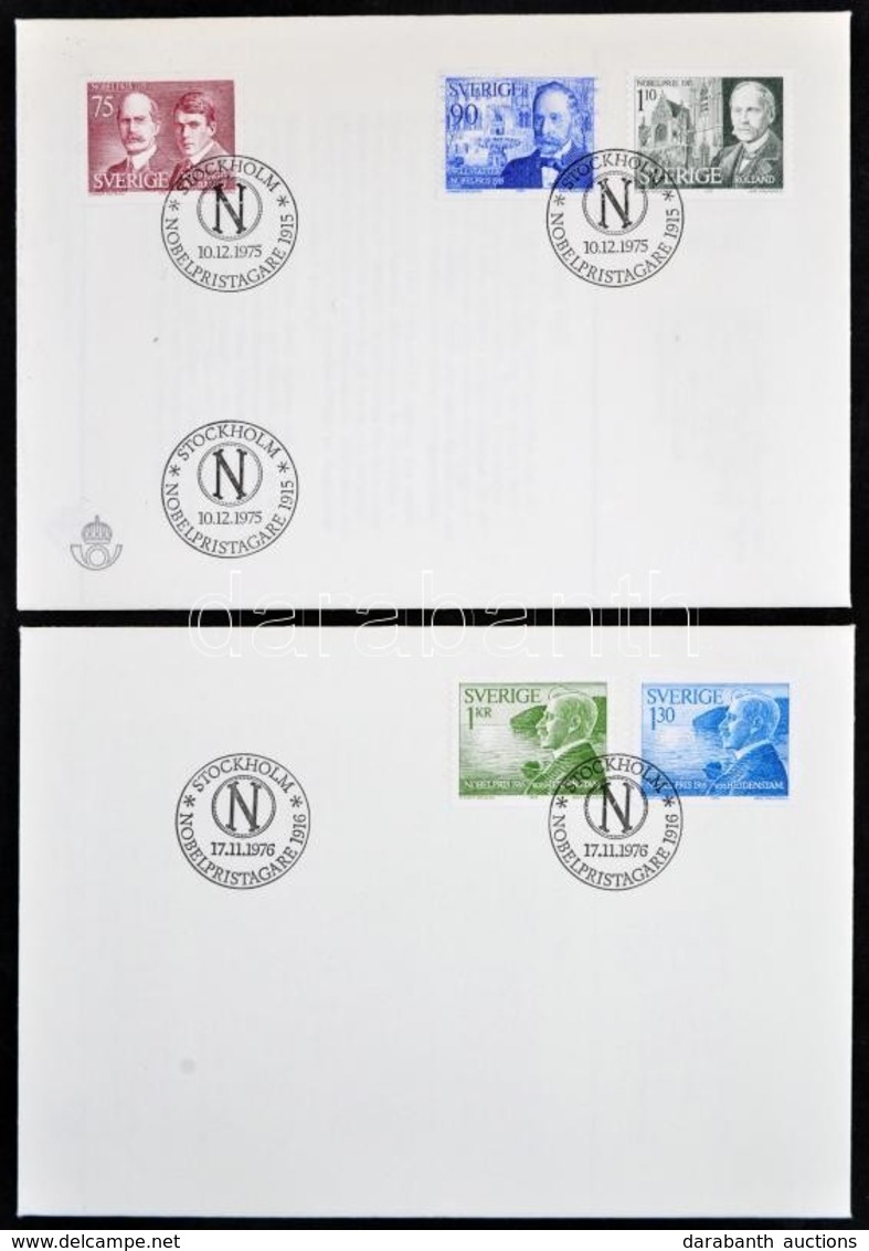 ** Svédország 1946-1989 Nobel-díjasok Gyűjteménye FDC-k és Bélyegek Sok újságcikkel, Történelmi Leírással (Mi EUR 350,-) - Other & Unclassified