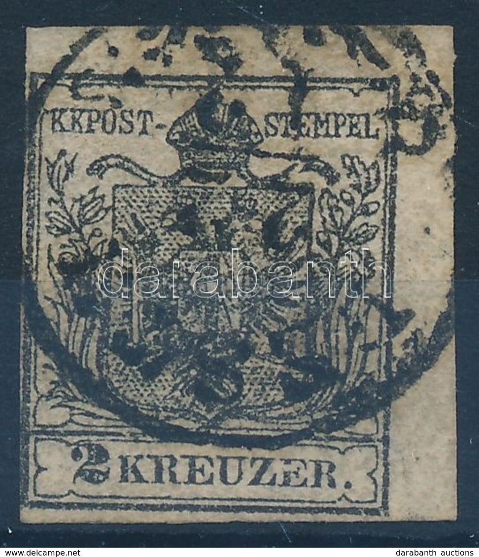 O 1850 2kr HP 'PESTH' Bal Oldalon Szűkre Vágva - Other & Unclassified