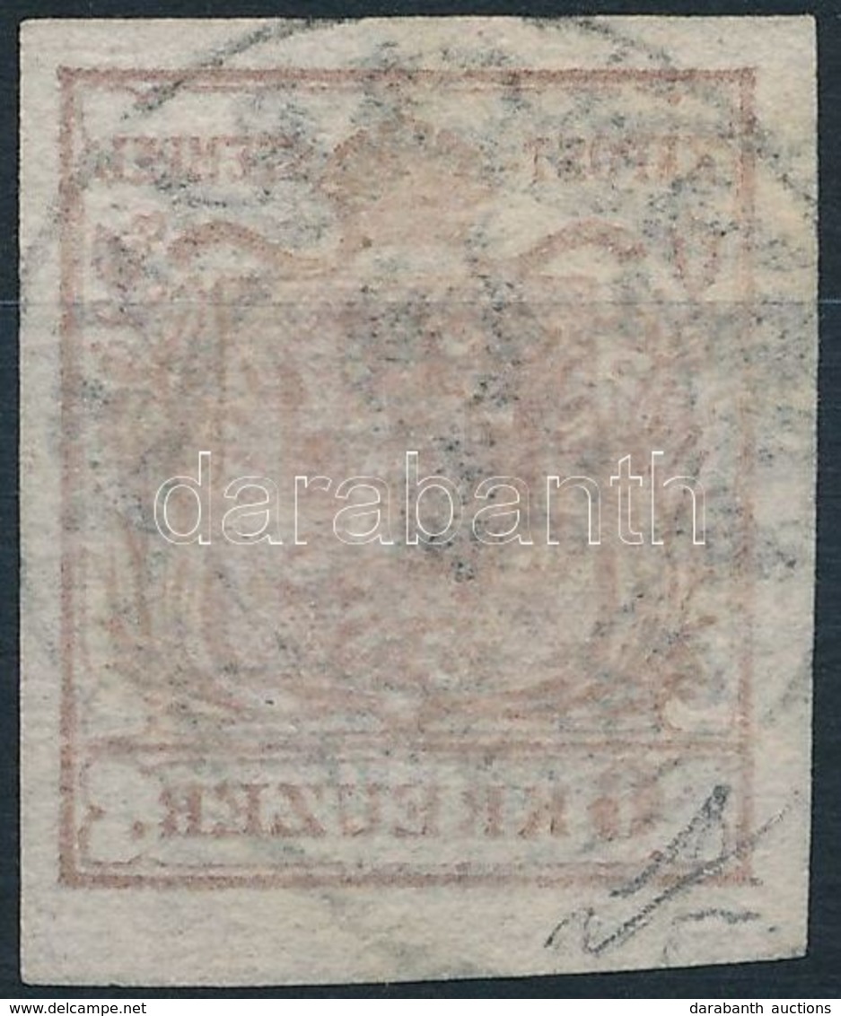 O 1850 6kr Sötétpirosas Barna HP I. Gépszínátnyomattal / Dark Reddish Brown With Machine Offset. Certificate: Steiner - Andere & Zonder Classificatie