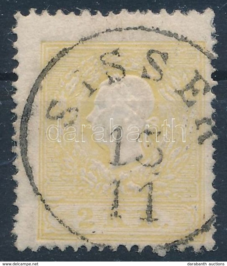 O 1858 2kr Világos Sárga, Szép Tiszta Szögfejbenyomattal / Light Yellow, Nagelkopfprägung 'SISSEK' Certificate: Steiner - Andere & Zonder Classificatie