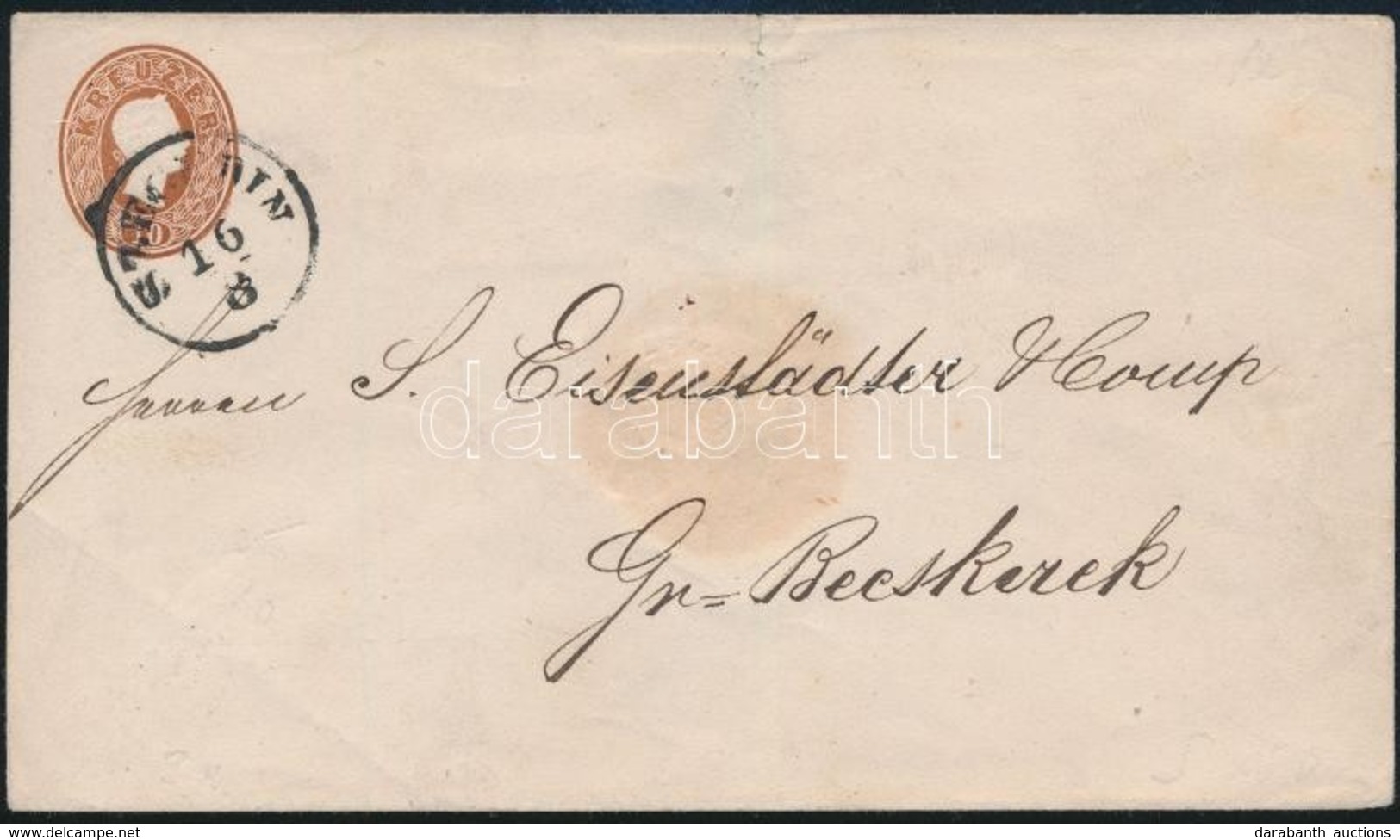 ~1862 10kr Díjjegyes Boríték / PS-cover 'SZEGEDIN' - Other & Unclassified