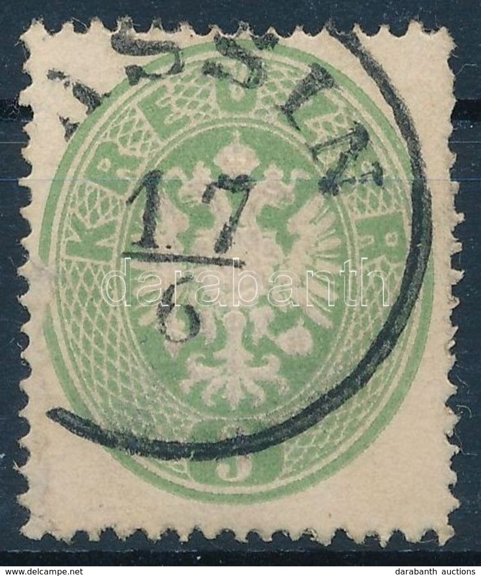 O 1863 3kr Zöld / Green '(S)ASSIN' - Other & Unclassified